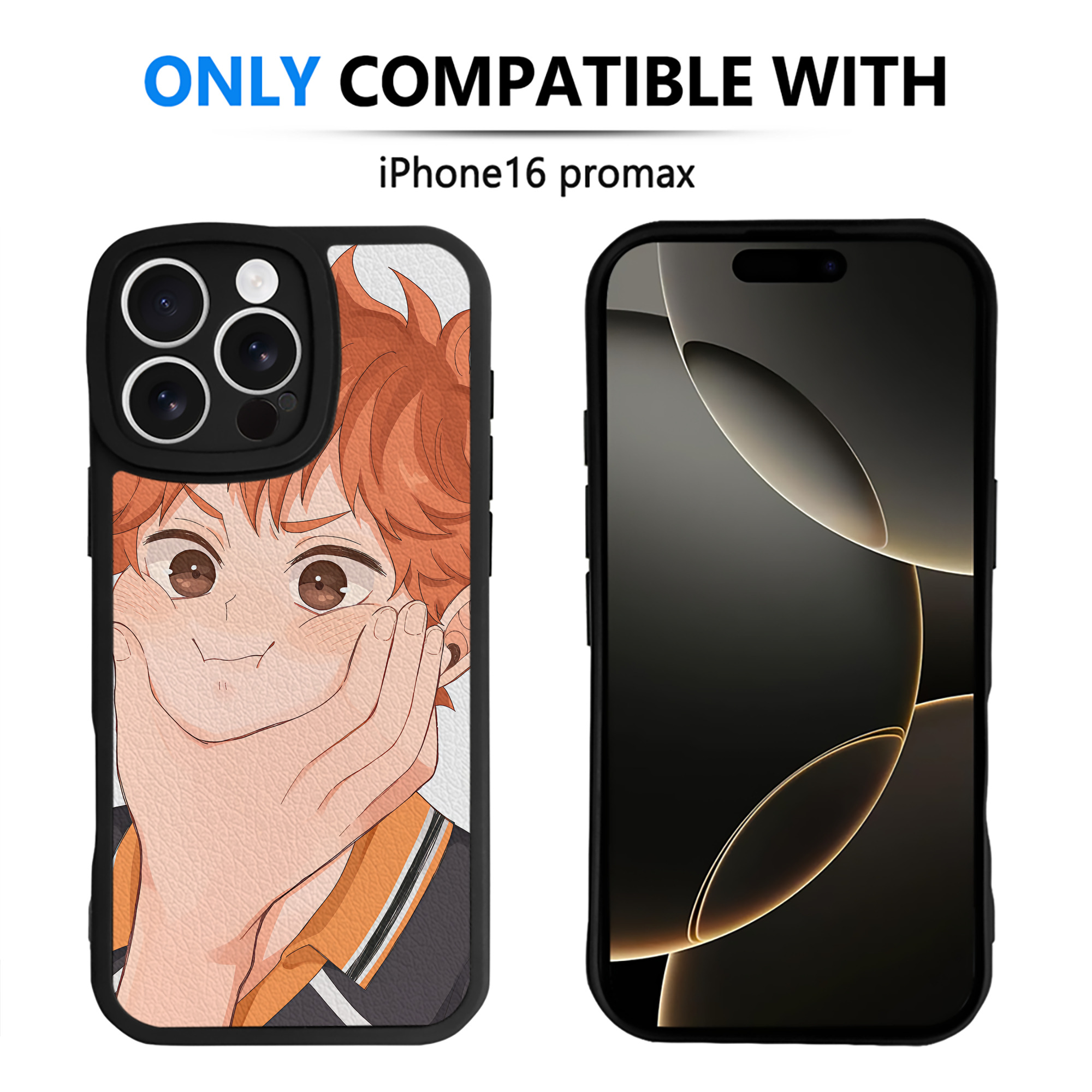 （画像用） ハイキュー!! Haikyu!! 【iPhone 16シリーズ対応】シリコンスマホケース（レザー調） 材質：シリコン